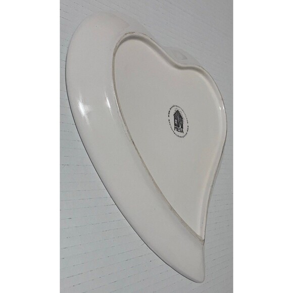 Vintage Mesa Home Heart Shaped hand crafted Large Plate, love Dish 9 1/2 x 9 1/2 - Picture 11 of 16